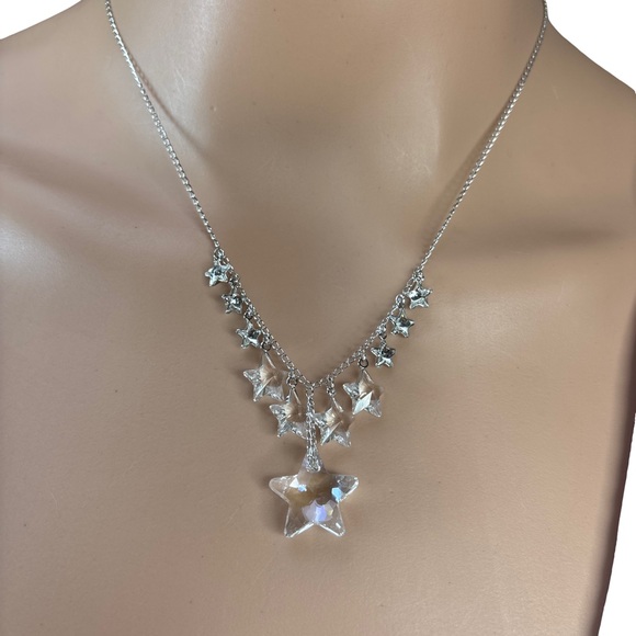 Swarovski Jewelry - Swarovski Silver Starry Necklace 15 inches NWT